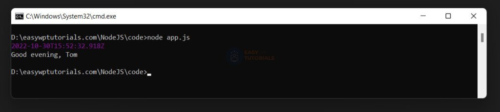 Nodejs global variables