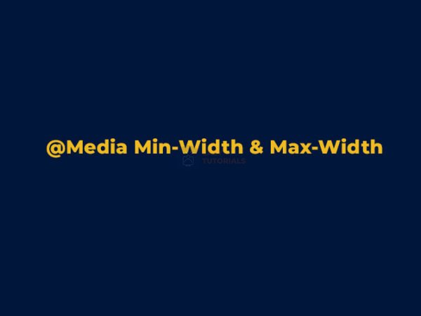 @Media min-width & max-width