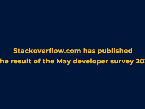 Stackoverflow.com has published the result of the May developer survey 2021
